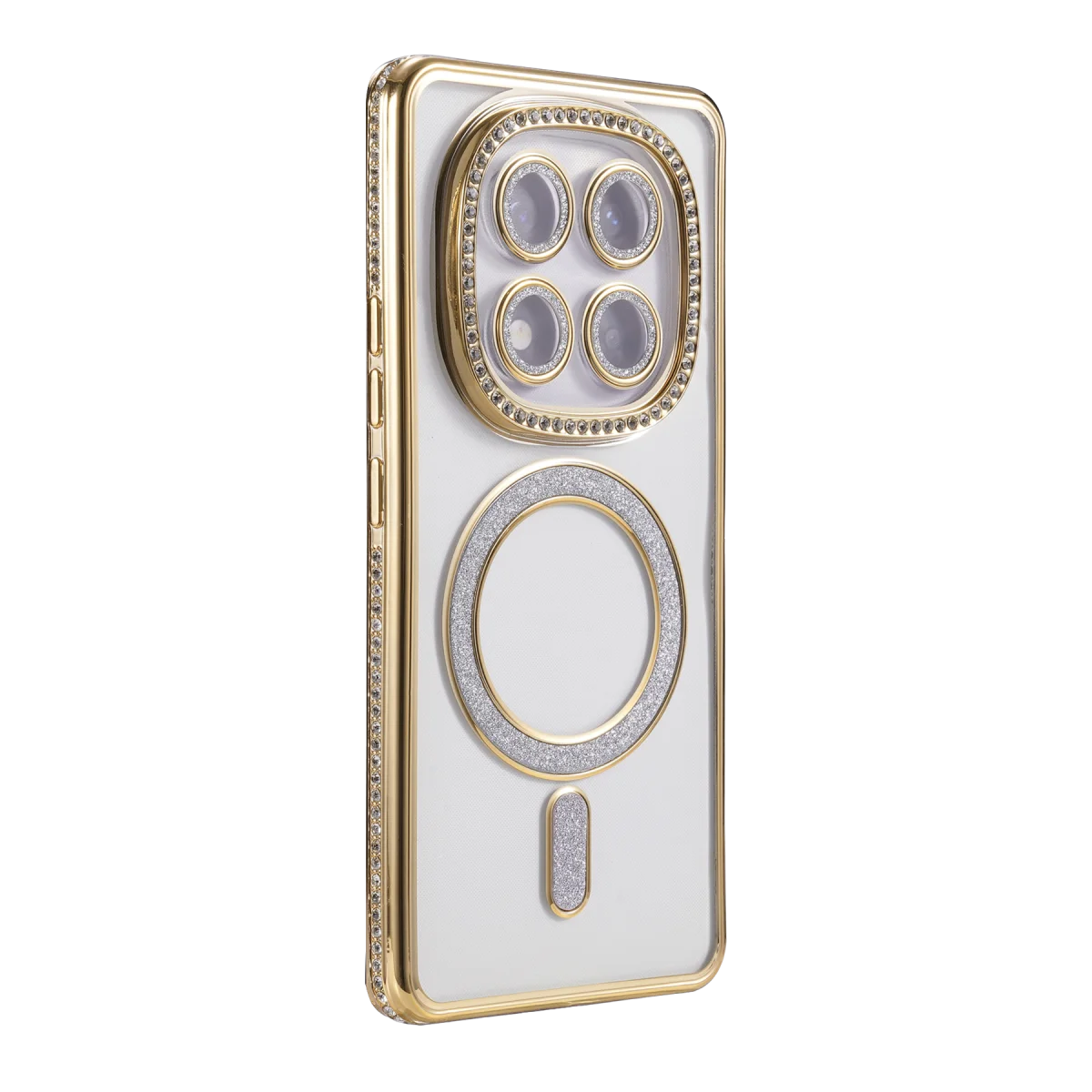 Redmi Note 15 4G Joke Simli Magneticsafe Kılıf - Gold