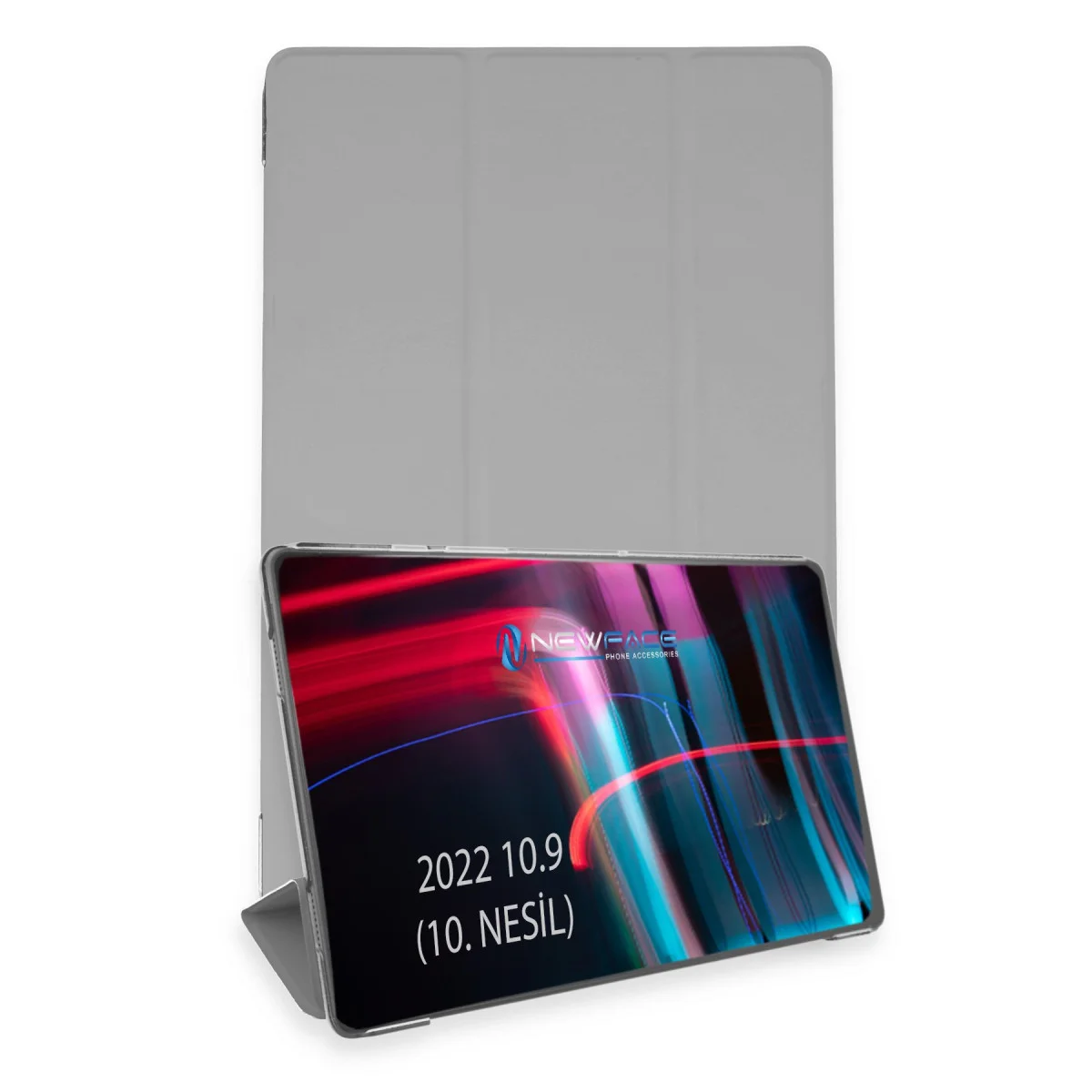 iPad 2022 10.9 (10.nesil) Kılıf Tablet Smart Kılıf - Gri