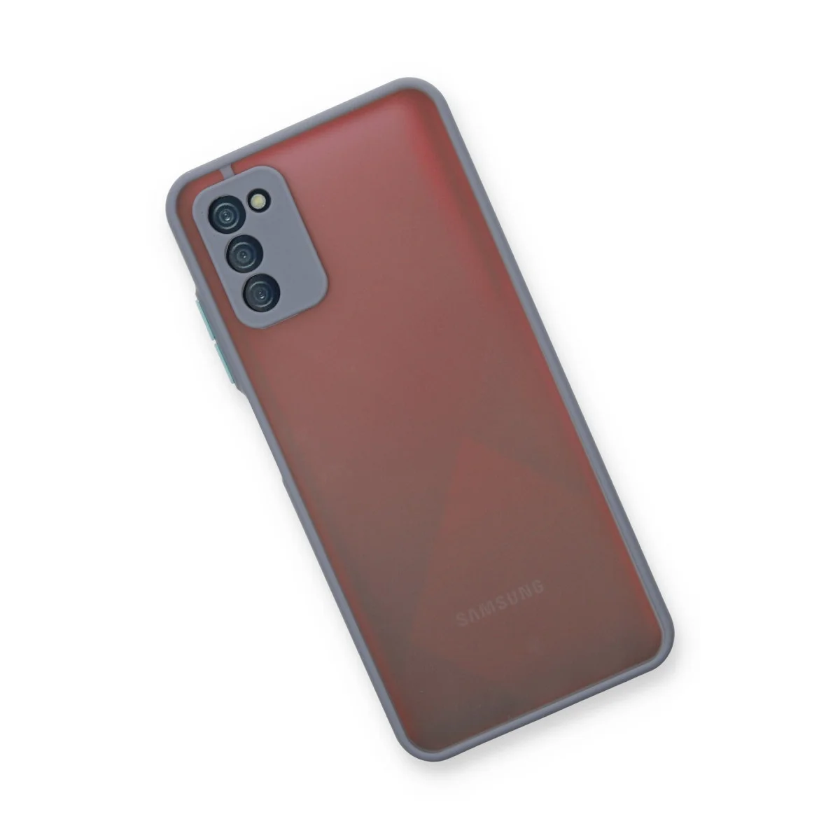 Galaxy A03S Kılıf Montreal Silikon Kapak - Gri