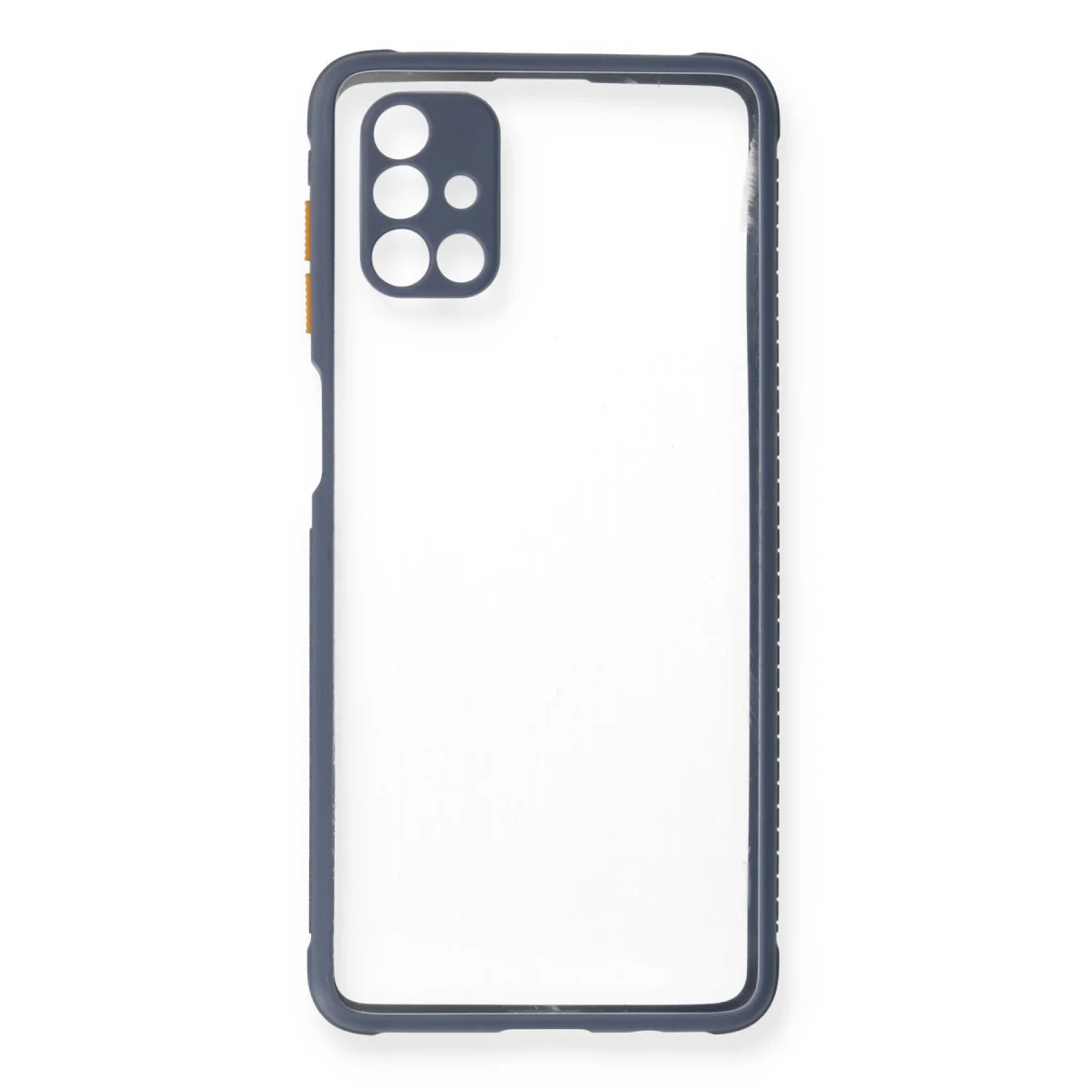 Galaxy M51 Kılıf Miami Şeffaf Silikon - Gri