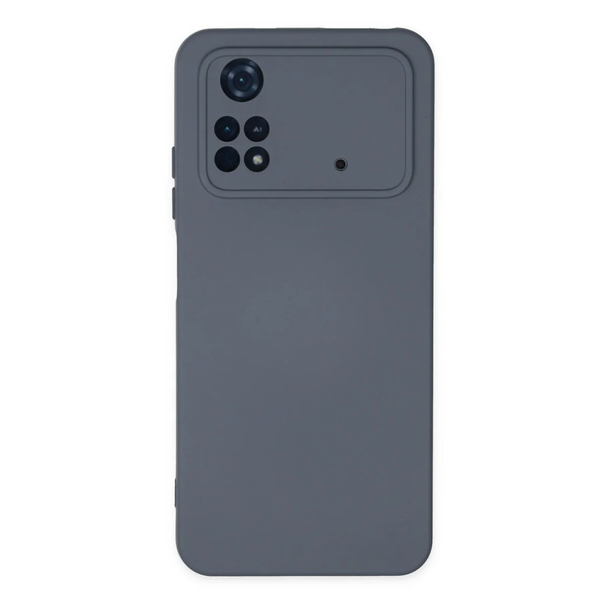 Poco M4 Pro 4G Kılıf Nano içi Kadife Silikon - Gri