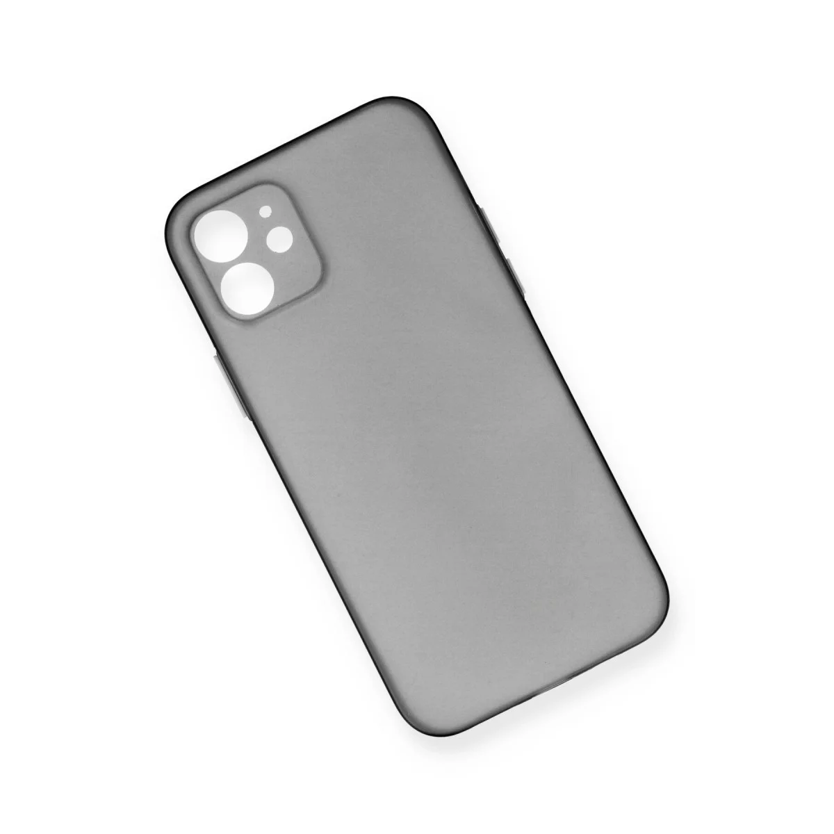 iPhone 12 Kılıf PP Ultra İnce Kapak - Gri