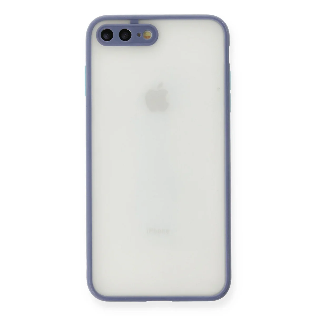 iPhone 7 Plus Kılıf Montreal Silikon Kapak - Gri