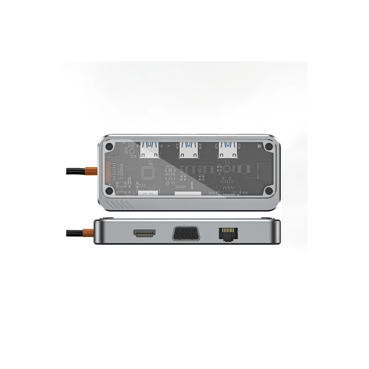 Dönüştürücü 10in1 Hub SW10V - Gri