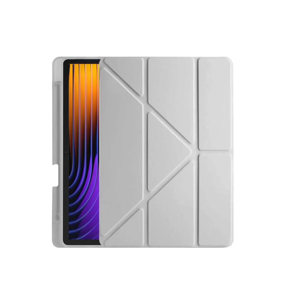 Pad 7 Pro Kılıf Kalemlikli Mars Tablet Kılıfı - Gri