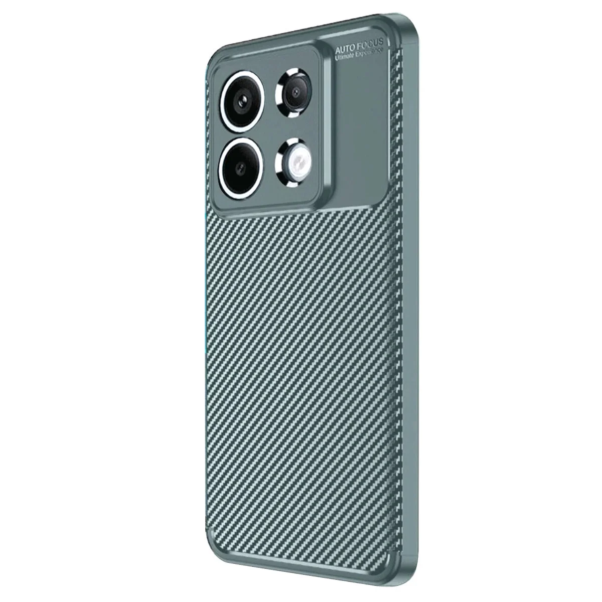Redmi Note 13 Pro 4G Kılıf Auto Focus Karbon Kapak - Gri