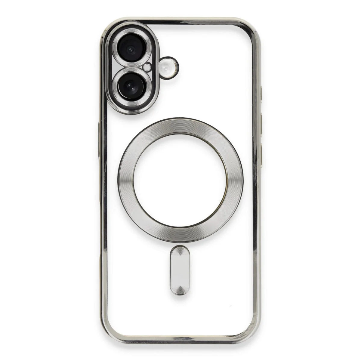 iPhone 16 Kılıf Kross Magneticsafe Kapak - Gümüş