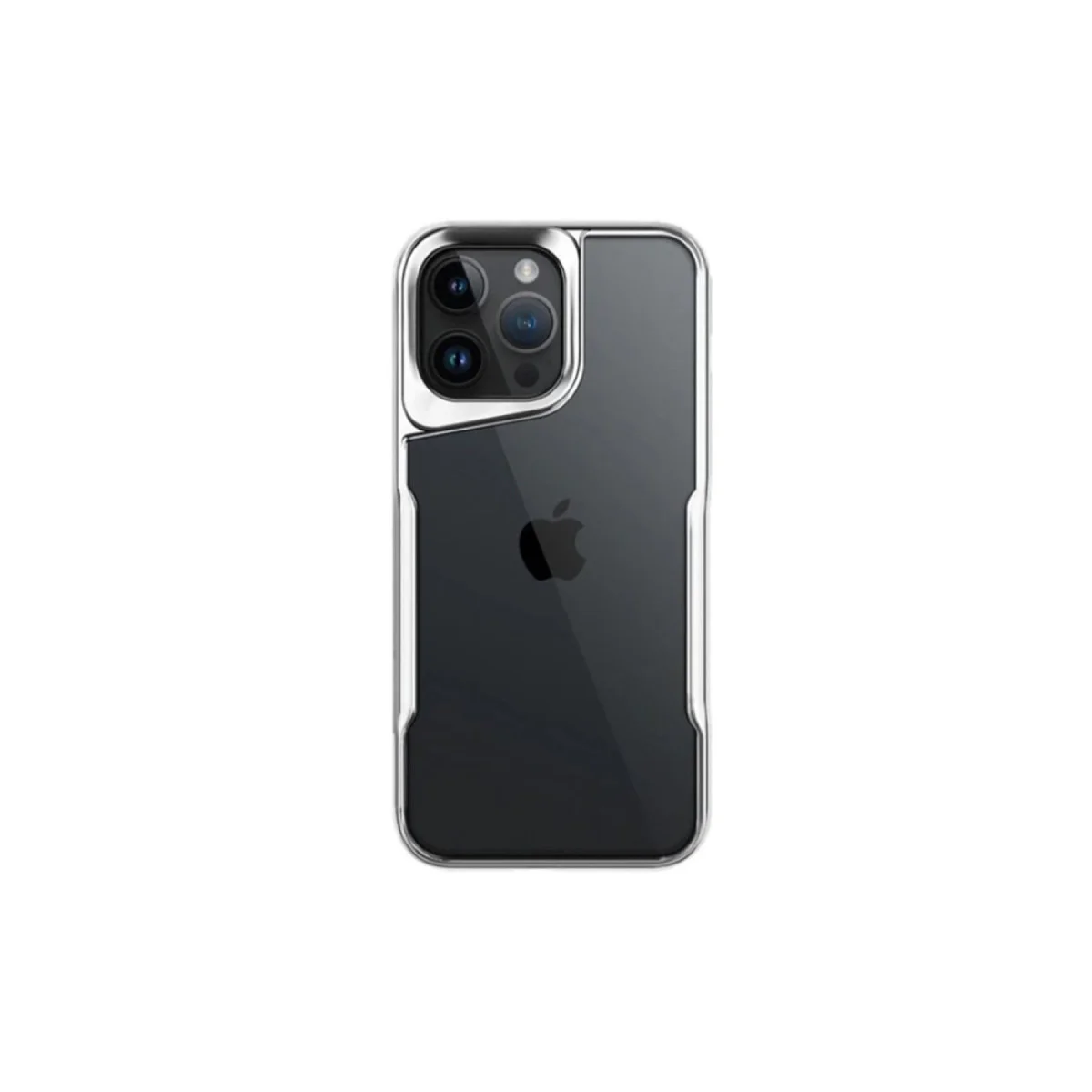 iPhone 16 Pro Kılıf Boyi Silikon Kapak - Gümüş