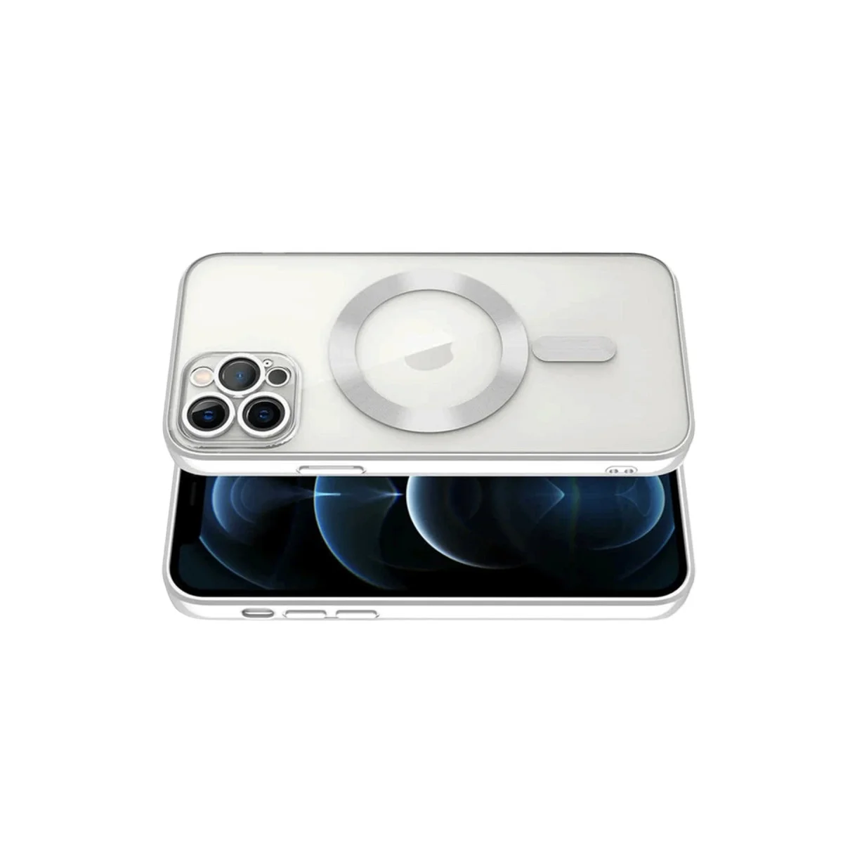 iPhone 13 Pro Kılıf Kross Magneticsafe Kapak - Gümüş