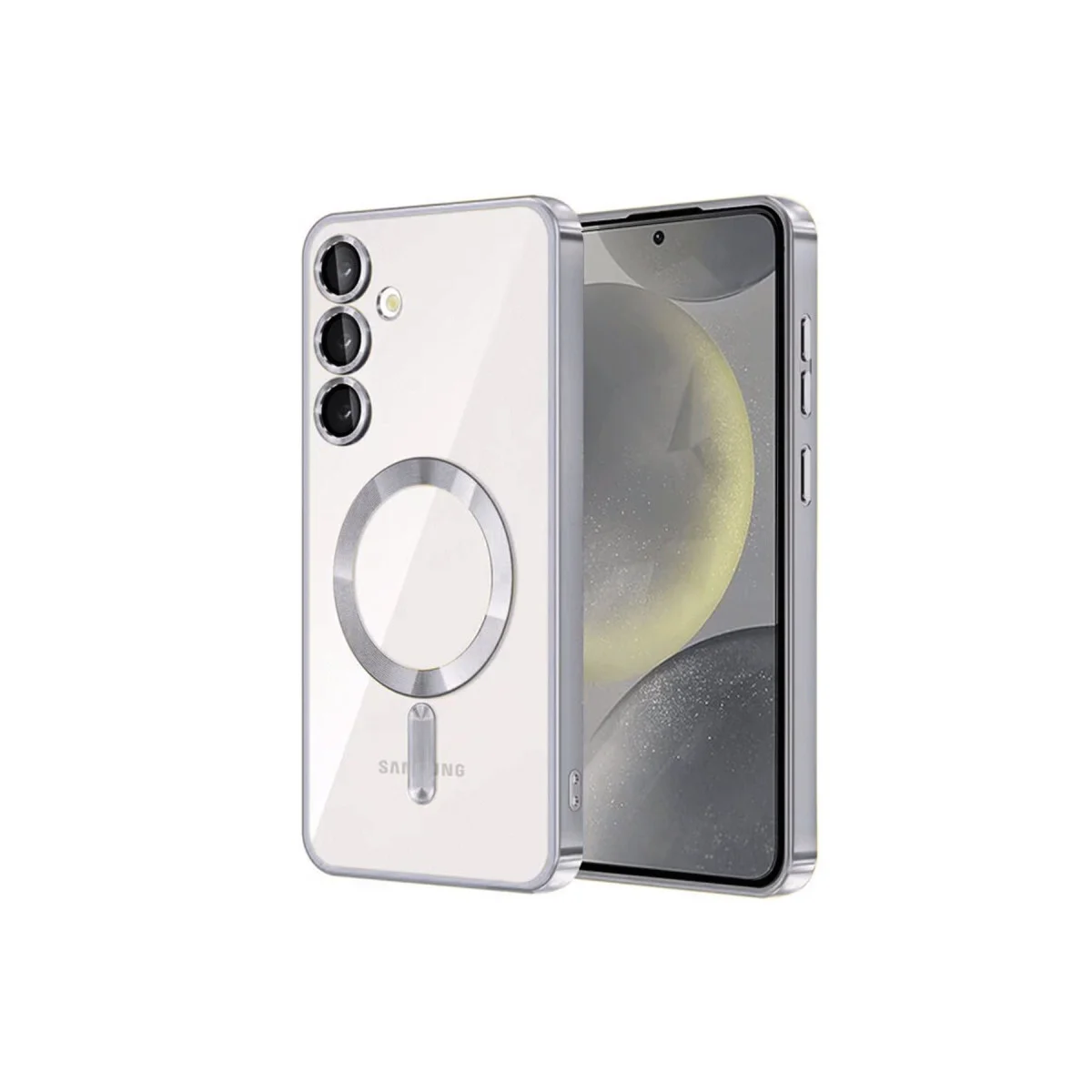 Galaxy S23 Plus Kılıf Kross Magneticsafe Kapak - Gümüş