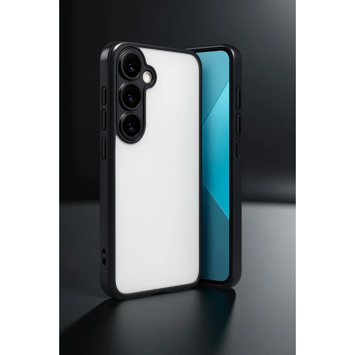 Galaxy A24 4G Prime Kılıf Razer Lensli Silikon - Gümüş