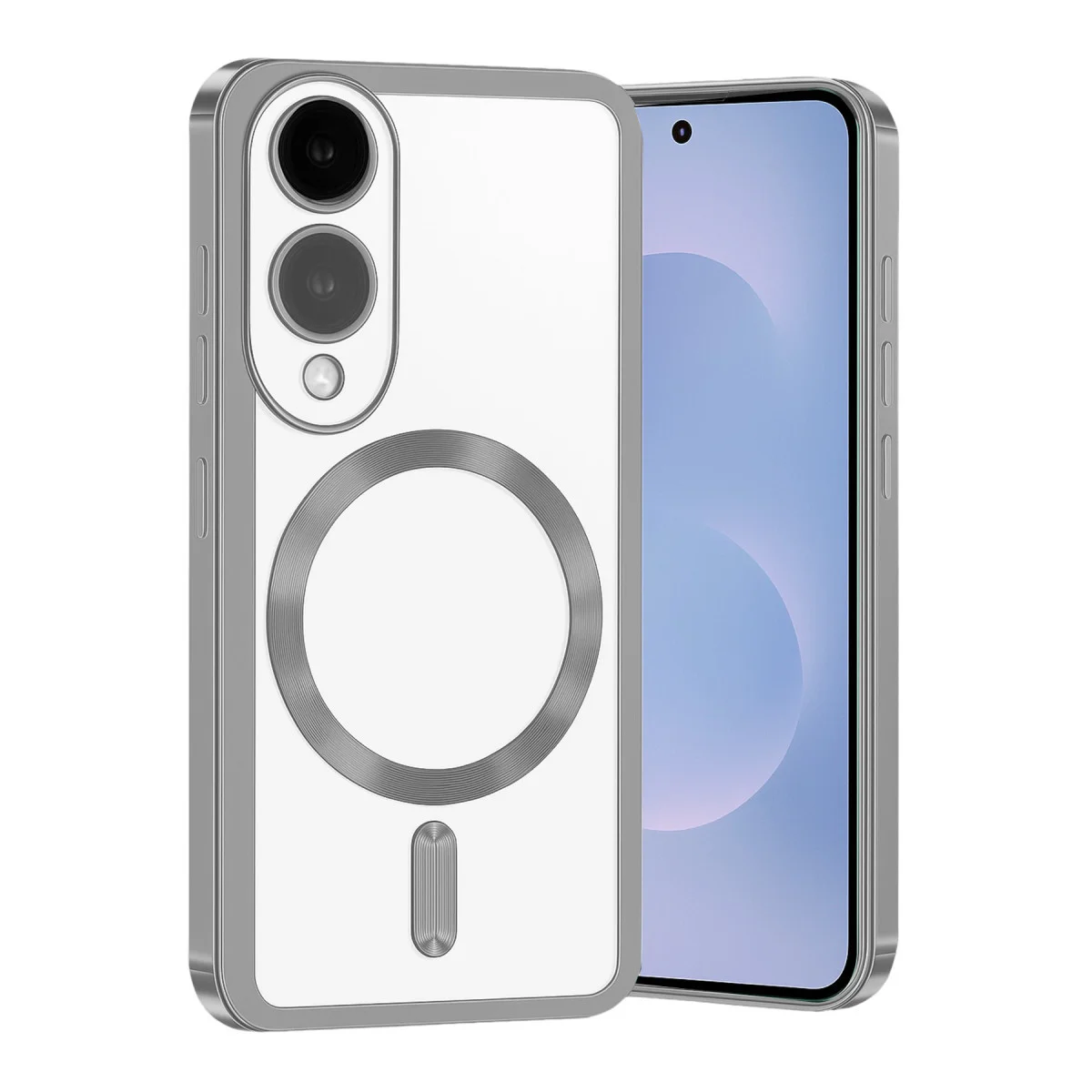 Galaxy S25 Edge Kross Magneticsafe Kapak - Gümüş