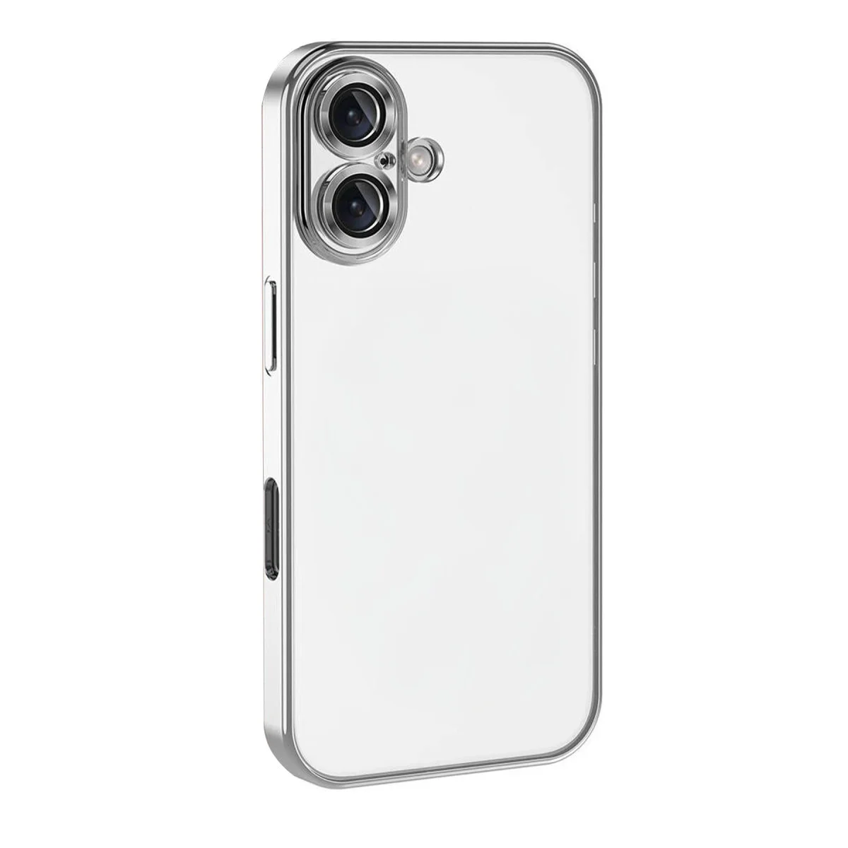 iPhone 17 Razer Lensli Silikon - Gümüş