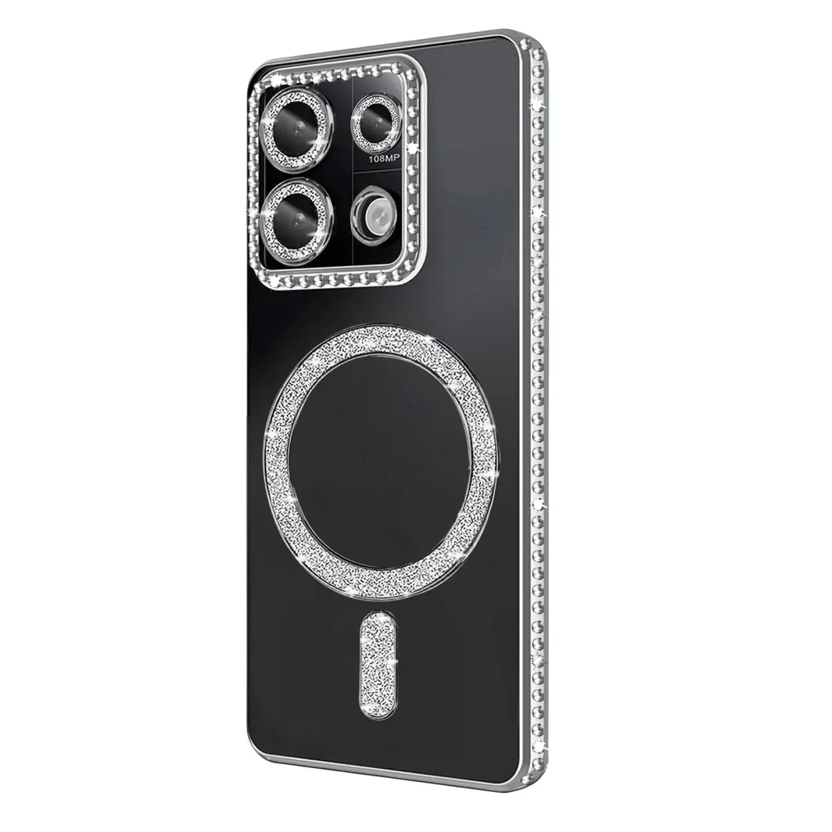 Redmi 13C Joke Simli Magneticsafe Kılıf - Gümüş