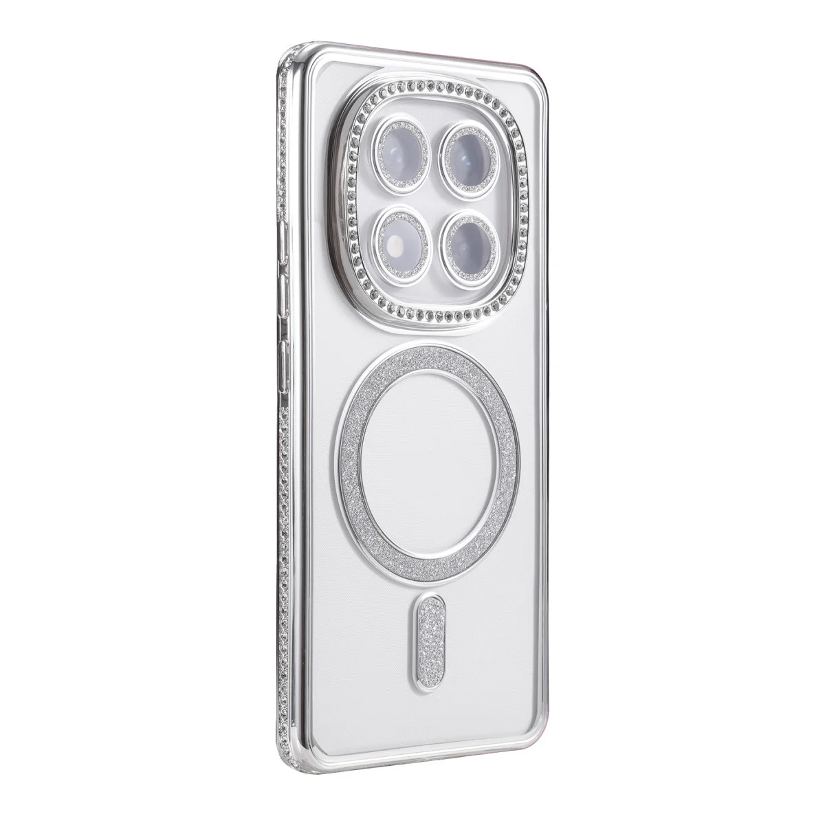 Redmi Note 14 Pro 4G Joke Simli Magneticsafe Kılıf - Gümüş