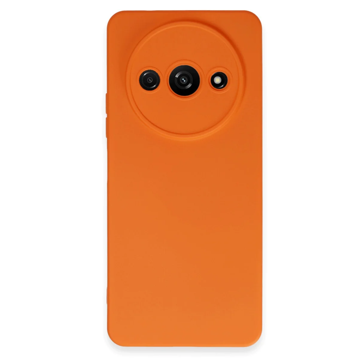 Redmi A3 4G Kılıf Nano içi Kadife Silikon - Turuncu