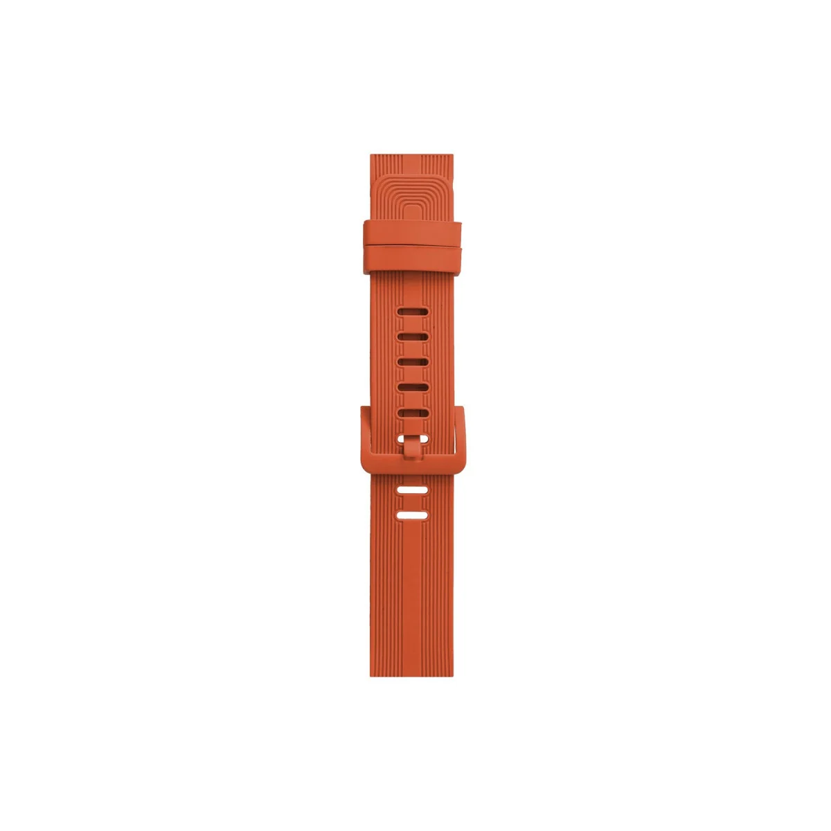 Watch 42mm KR408 Çizgili Silikon Kordon - Turuncu
