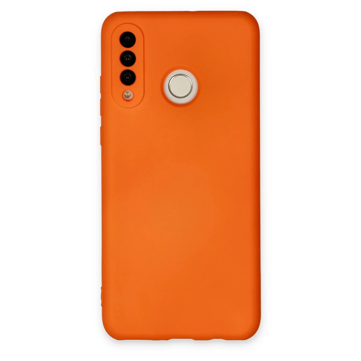 P30 Lite Kılıf Nano içi Kadife Silikon - Turuncu