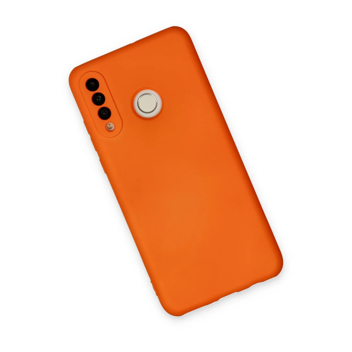 P30 Lite Kılıf Nano içi Kadife Silikon - Turuncu