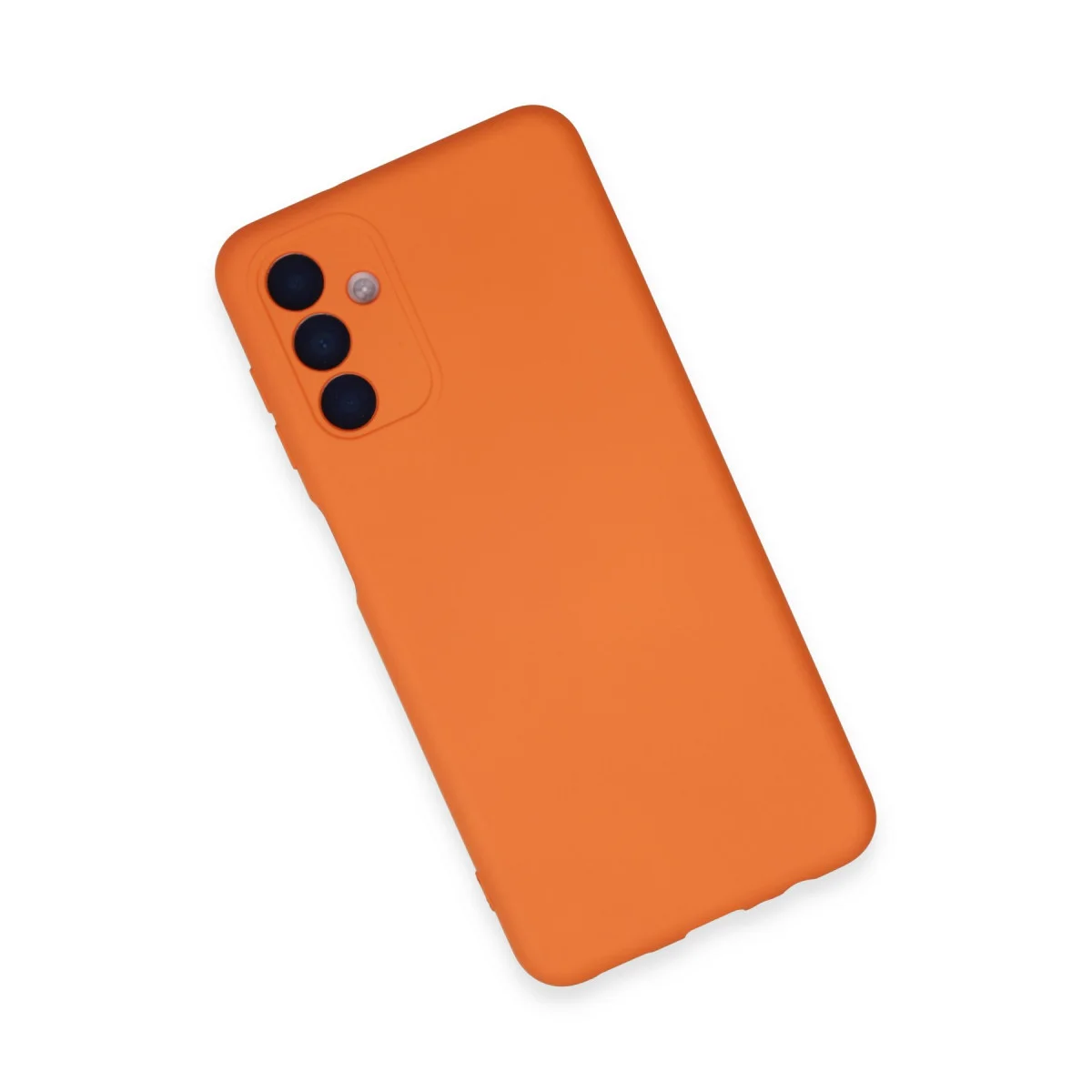 Galaxy A24 4G Kılıf Nano içi Kadife Silikon - Turuncu
