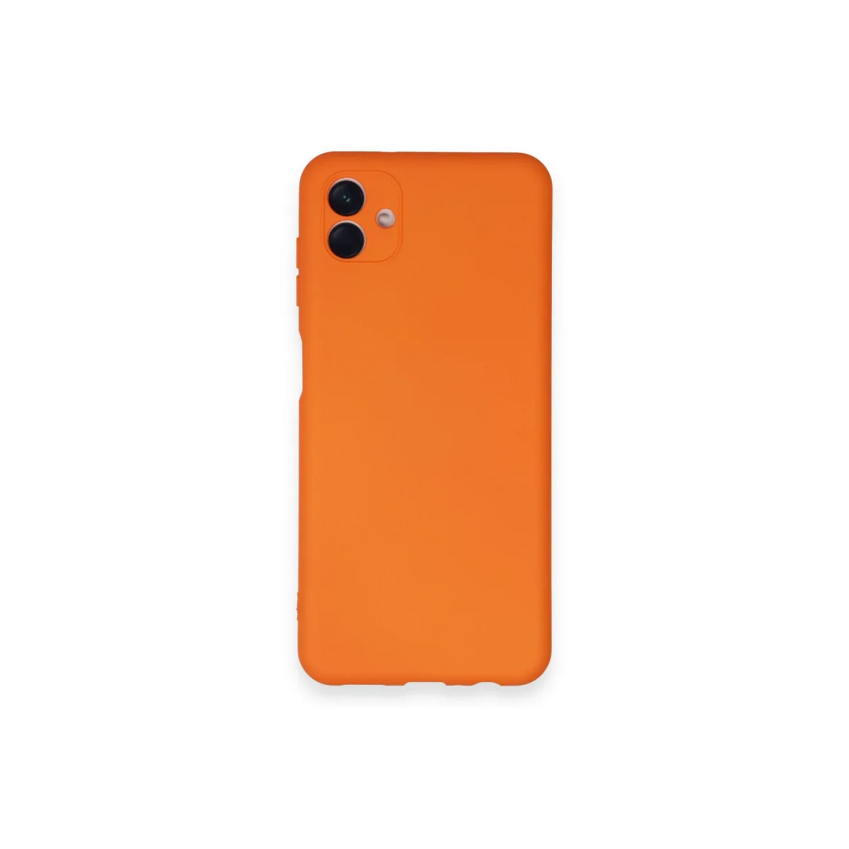 Galaxy A04 Kılıf Nano içi Kadife Silikon - Turuncu