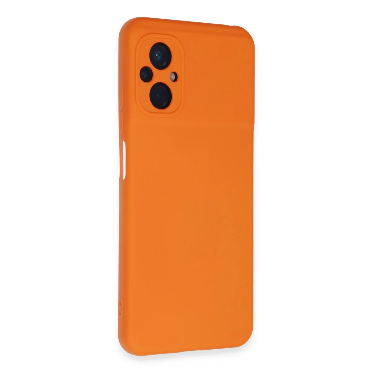 Poco M5 Kılıf Nano içi Kadife Silikon - Turuncu