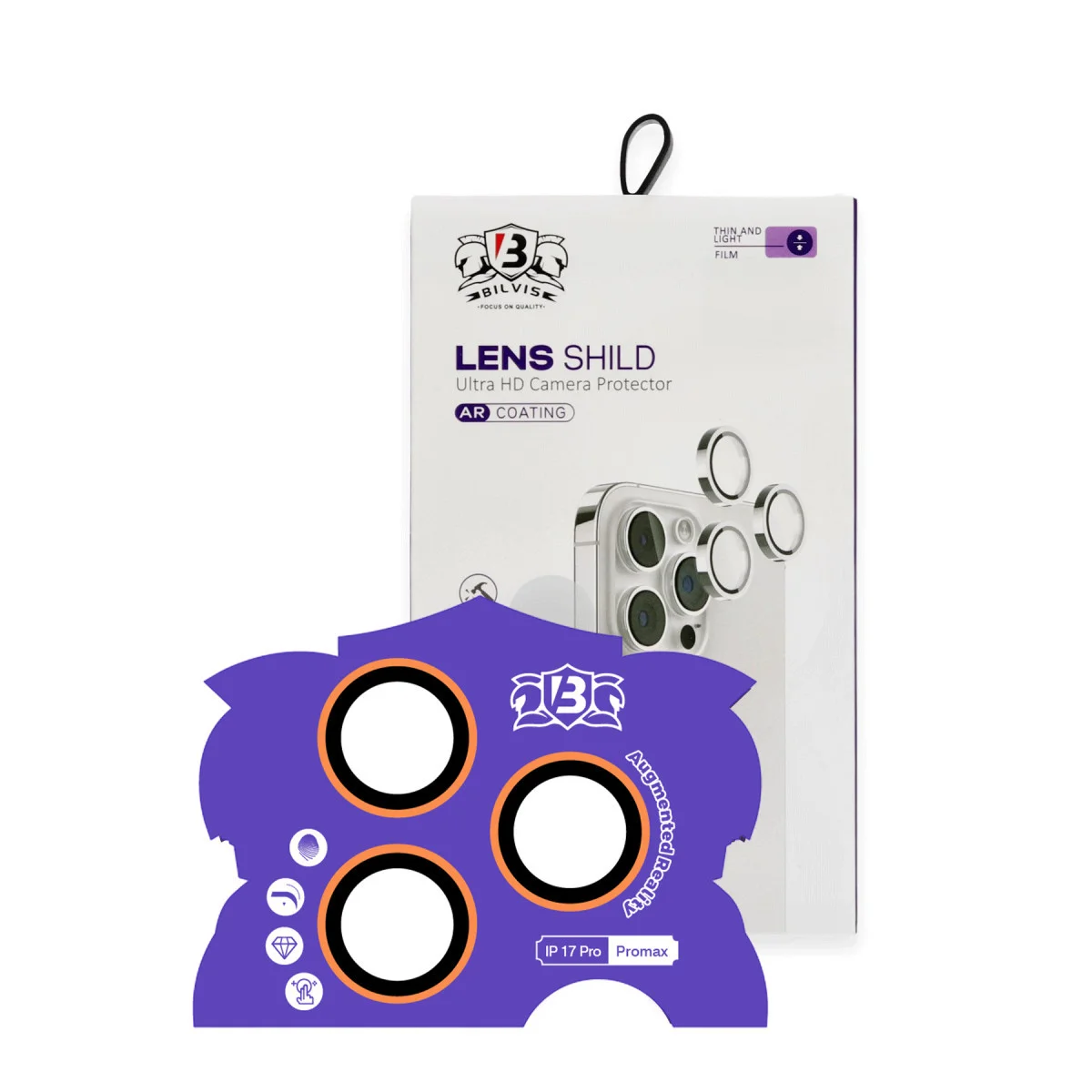 iPhone 17 Pro Max Bilvis Titan Kamera Lens - Turuncu