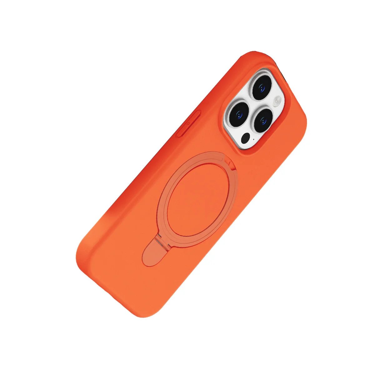 iPhone 14 Pro Max Regal Magsafe Standlı Kapak - Turuncu