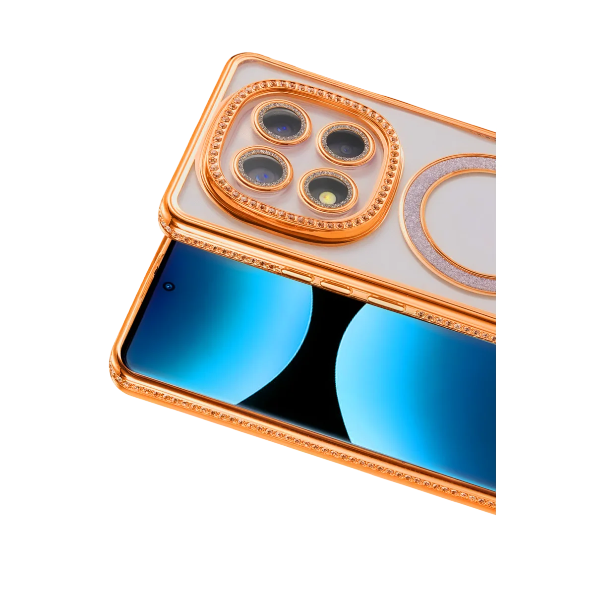 Redmi Note 15 Pro 5G Joke Simli Magneticsafe Kılıf - Turuncu