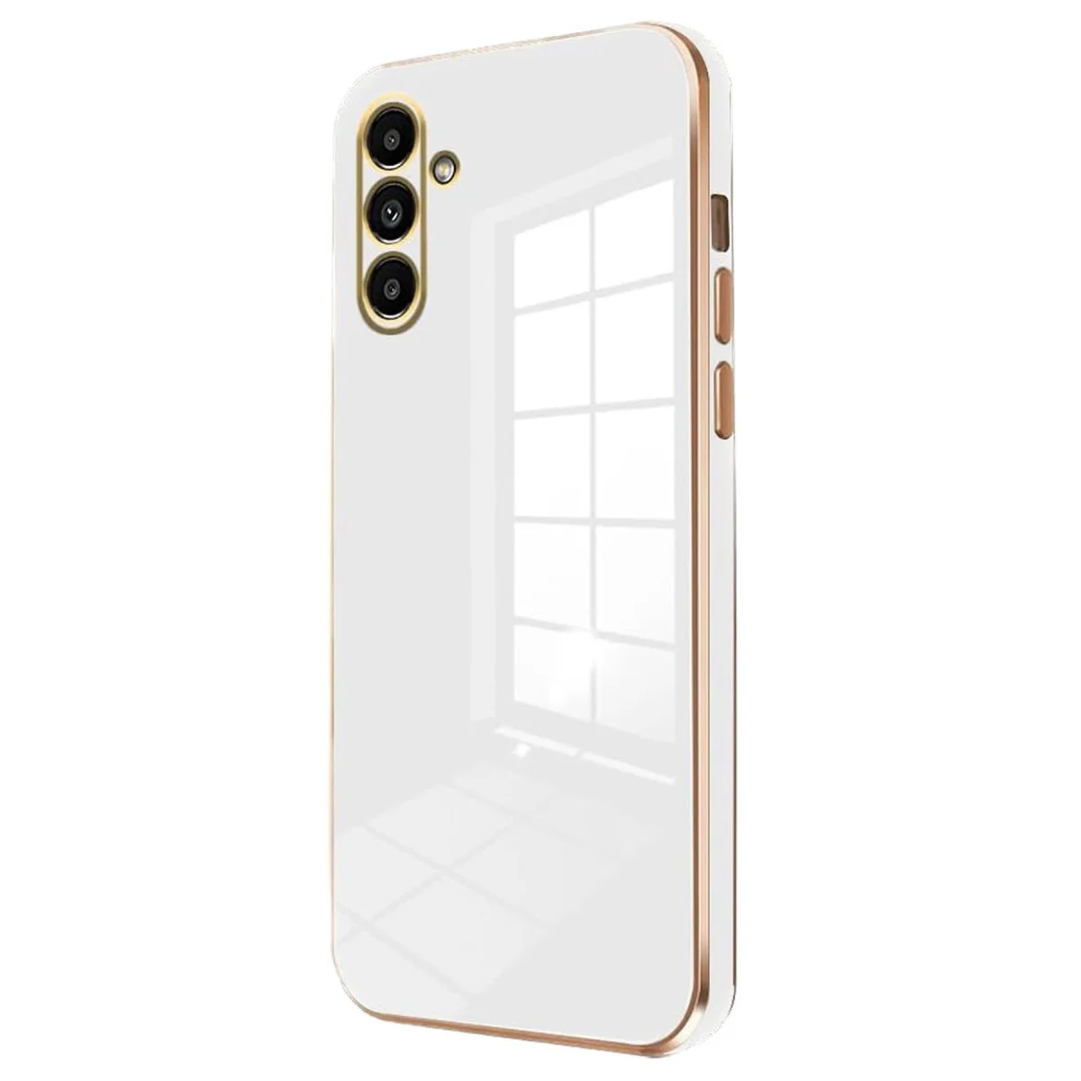 Galaxy A35 5G Kılıf Volet Silikon - Beyaz