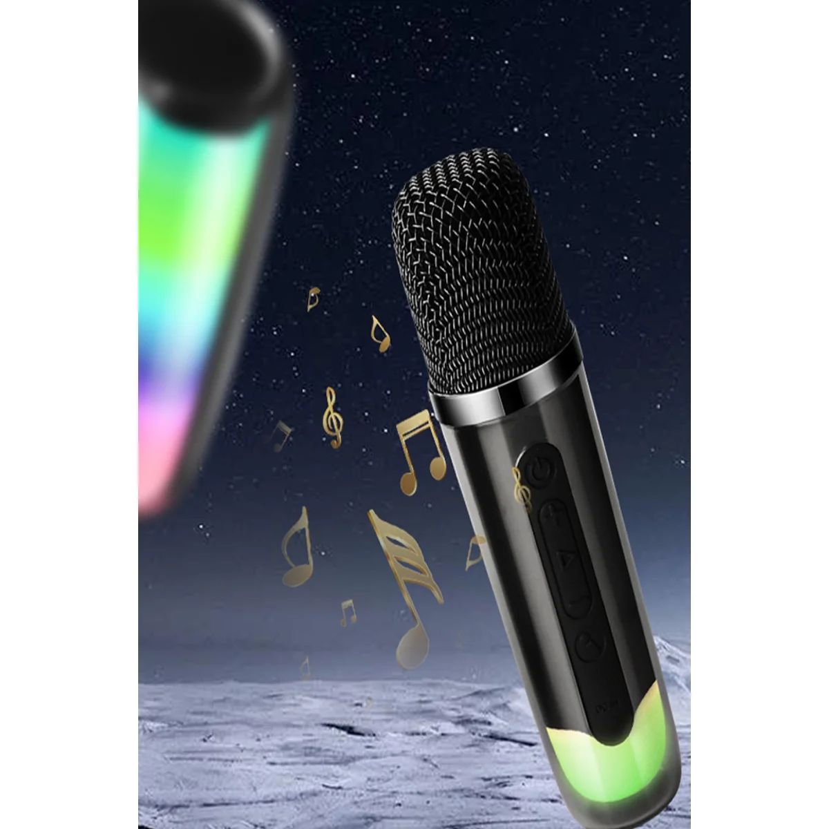 Pluse 7 Mikrofonlu RGB Kablosuz Hoparlör - Beyaz