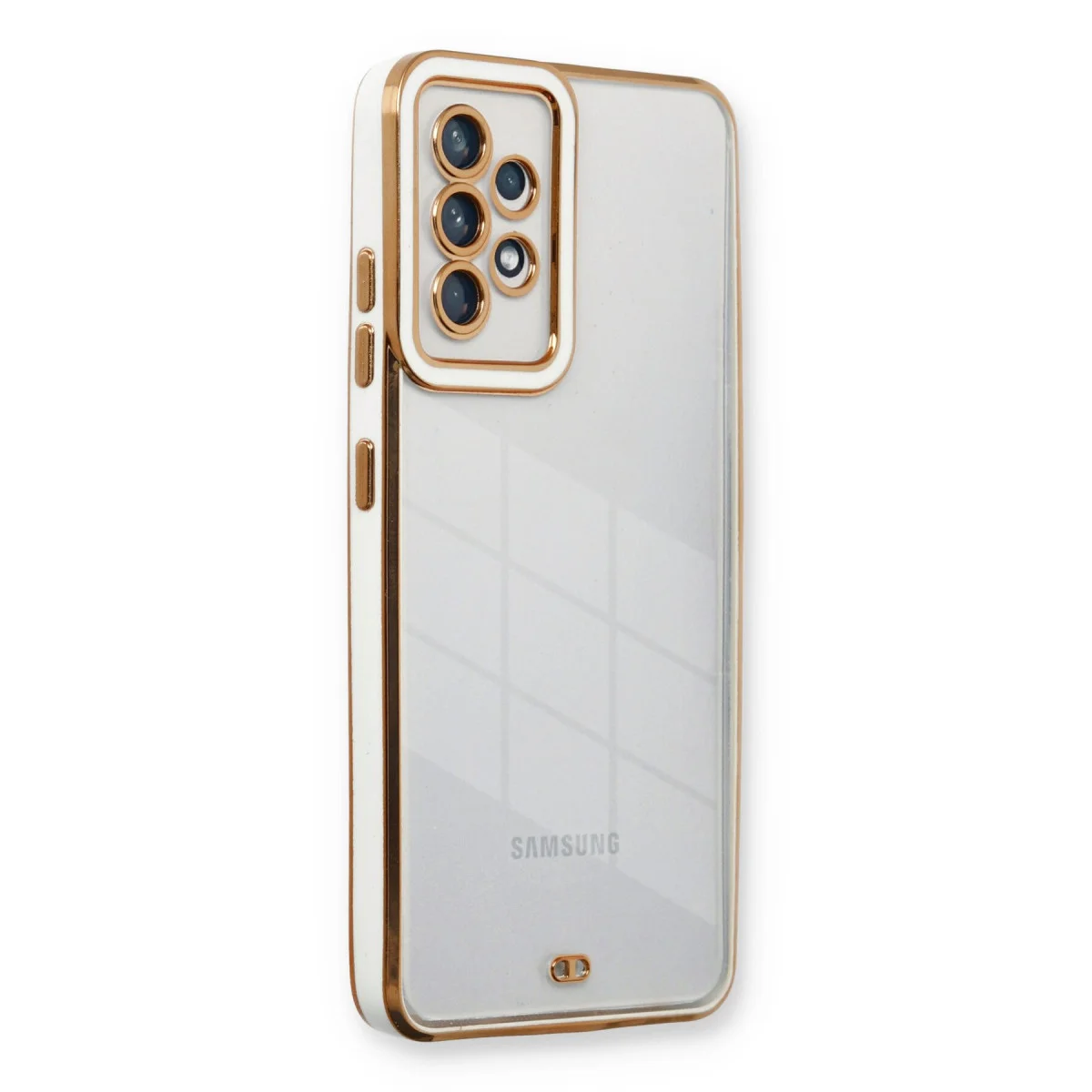 Galaxy A23 4G Kılıf Liva Lens Silikon - Beyaz