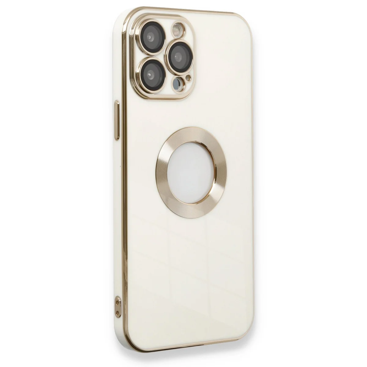 iPhone 13 Pro Max Kılıf Store Silikon - Beyaz