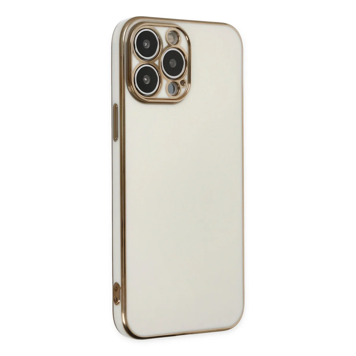 iPhone 14 Pro Kılıf Volet Silikon - Beyaz