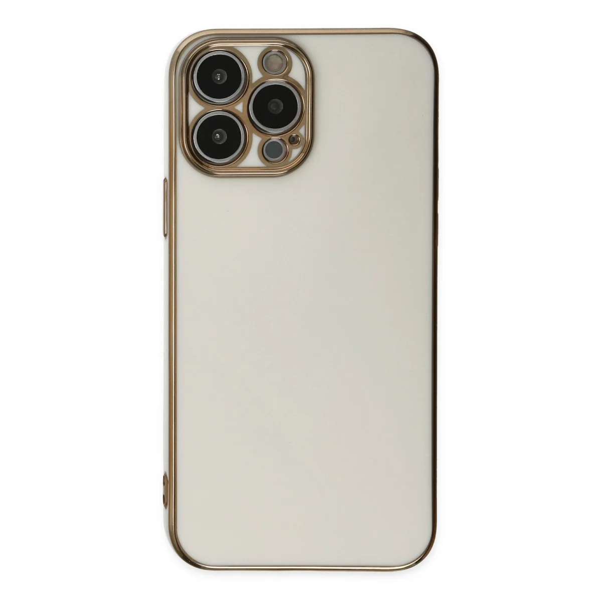 iPhone 14 Pro Kılıf Volet Silikon - Beyaz