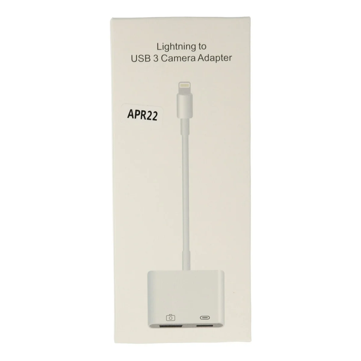 APR22 Iphone Otg 2in1 - Beyaz