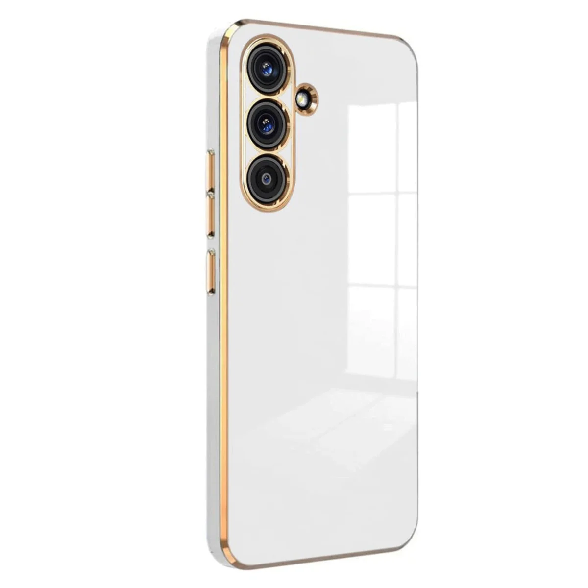 Galaxy S25 Plus Kılıf Volet Silikon - Beyaz