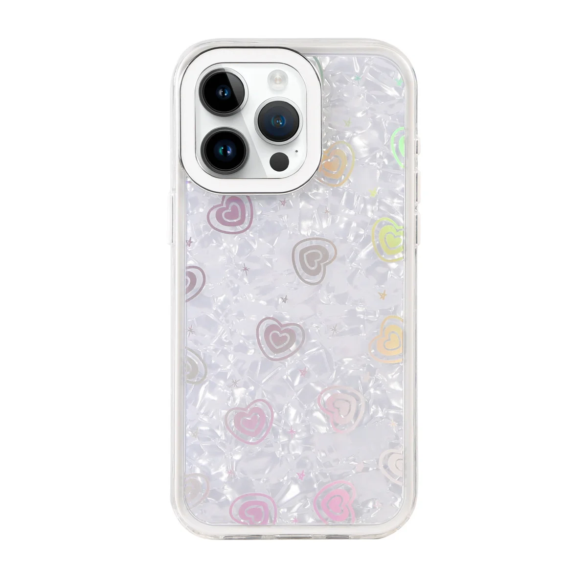 iPhone 16 Pro Lumi Desenli Kapak - Beyaz