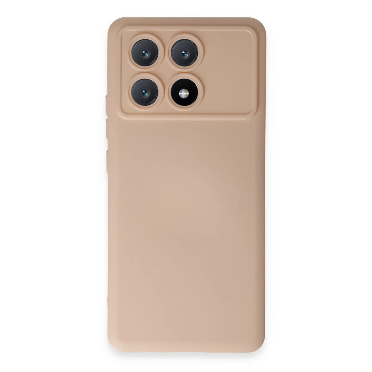 Poco X6 Pro Kılıf Nano içi Kadife Silikon - Pudra
