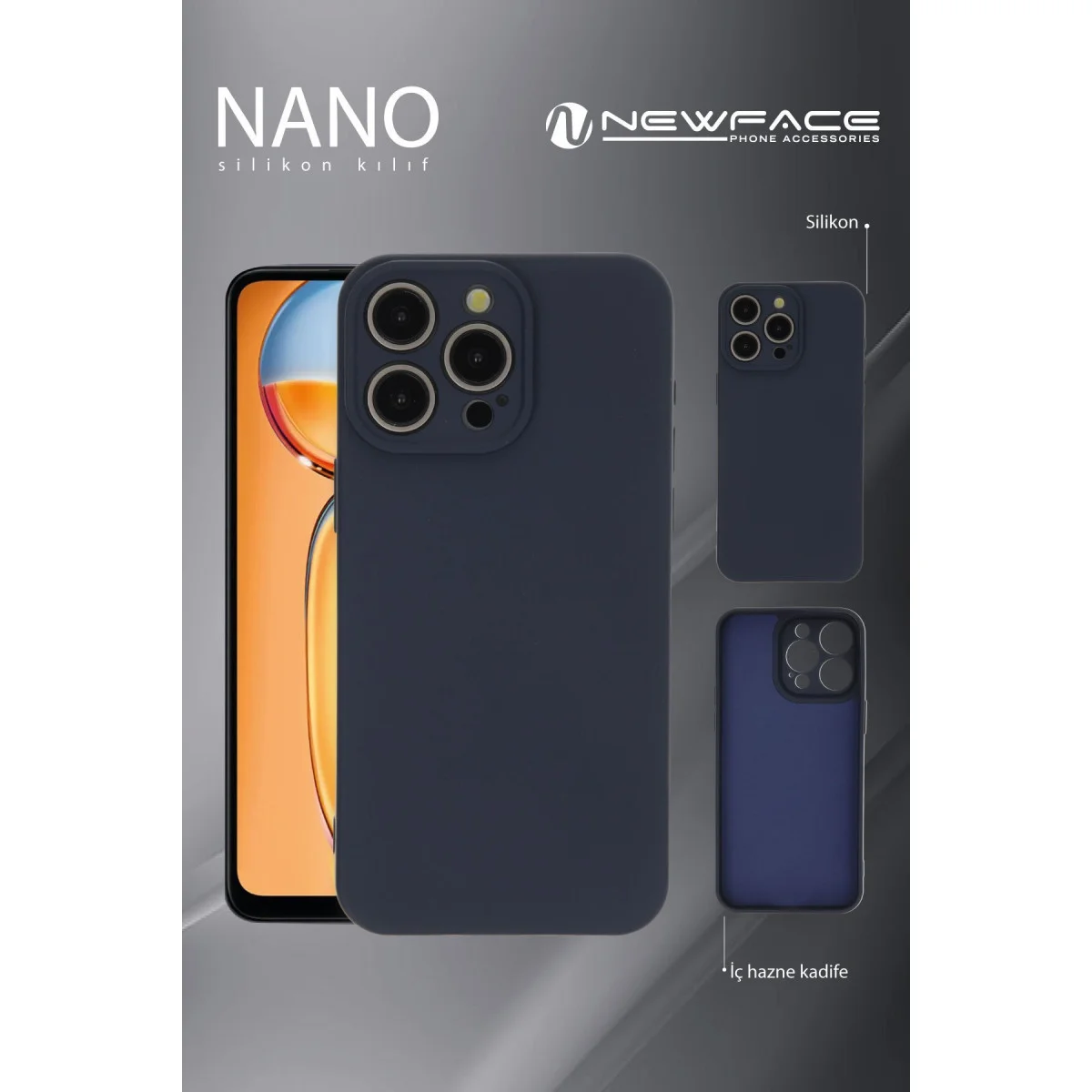 Poco X6 Pro Kılıf Nano içi Kadife Silikon - Pudra