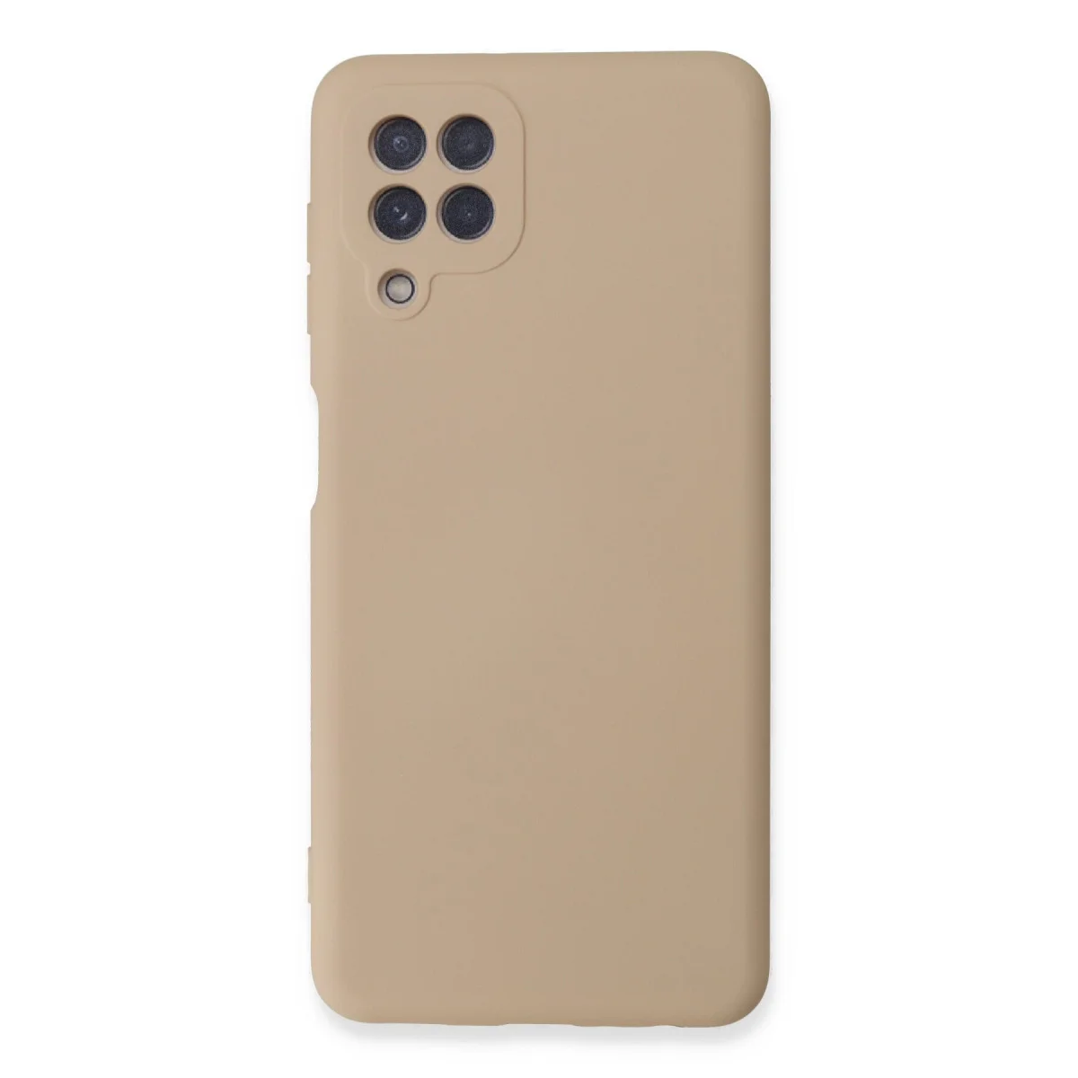 Galaxy A22 Kılıf Nano içi Kadife Silikon - Pudra