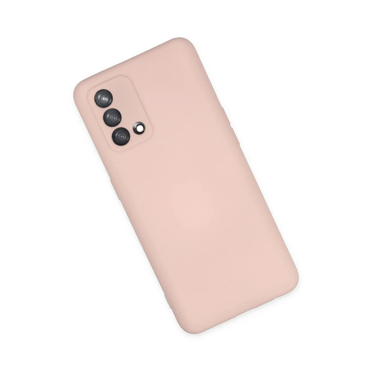 A74 4G Kılıf Nano içi Kadife Silikon - Pudra