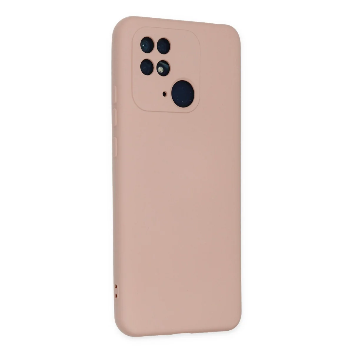 Redmi 10C Kılıf Nano içi Kadife Silikon - Pudra