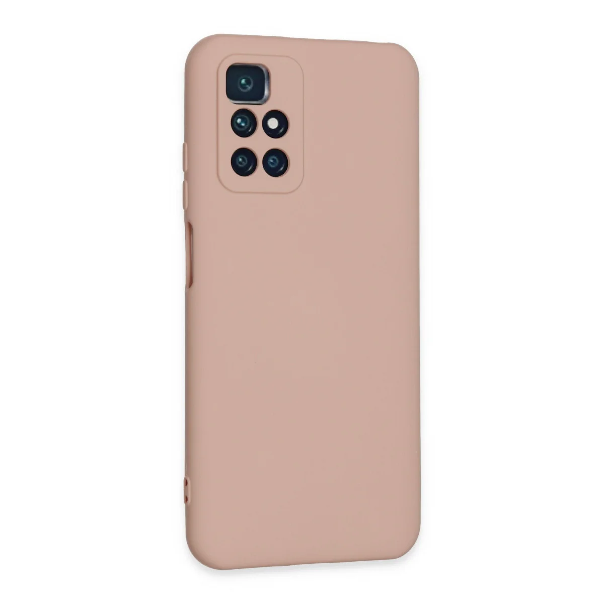 Redmi 10 2022 Kılıf Nano içi Kadife Silikon - Pudra