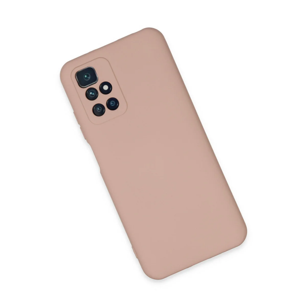 Redmi 10 2022 Kılıf Nano içi Kadife Silikon - Pudra
