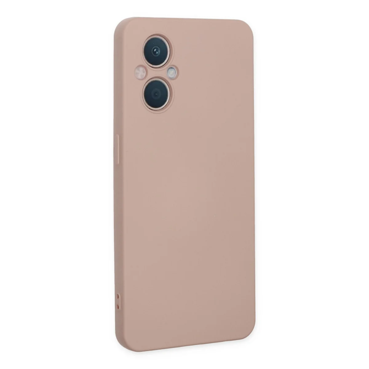 Reno 7 Lite Kılıf Nano içi Kadife Silikon - Pudra