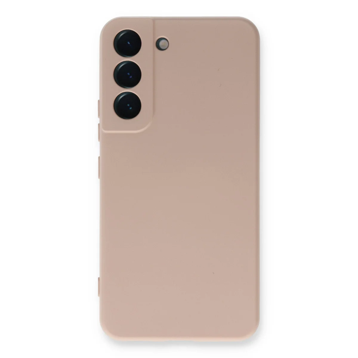 Galaxy S23 Plus Kılıf Nano içi Kadife Silikon - Pudra