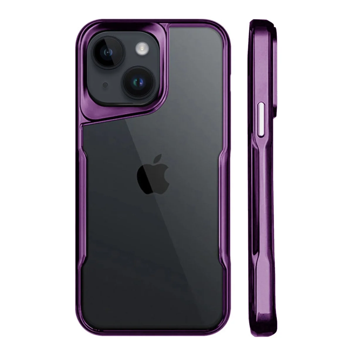 iPhone 15 Kılıf Boyi Silikon Kapak - Derin Mor