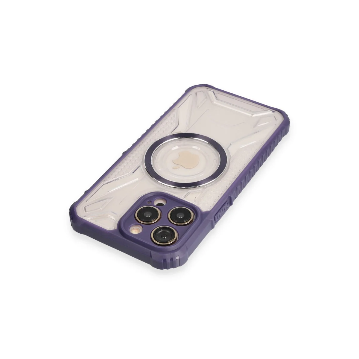 iPhone 12 Pro Kılıf Prag Magneticsafe Kapak - Derin Mor