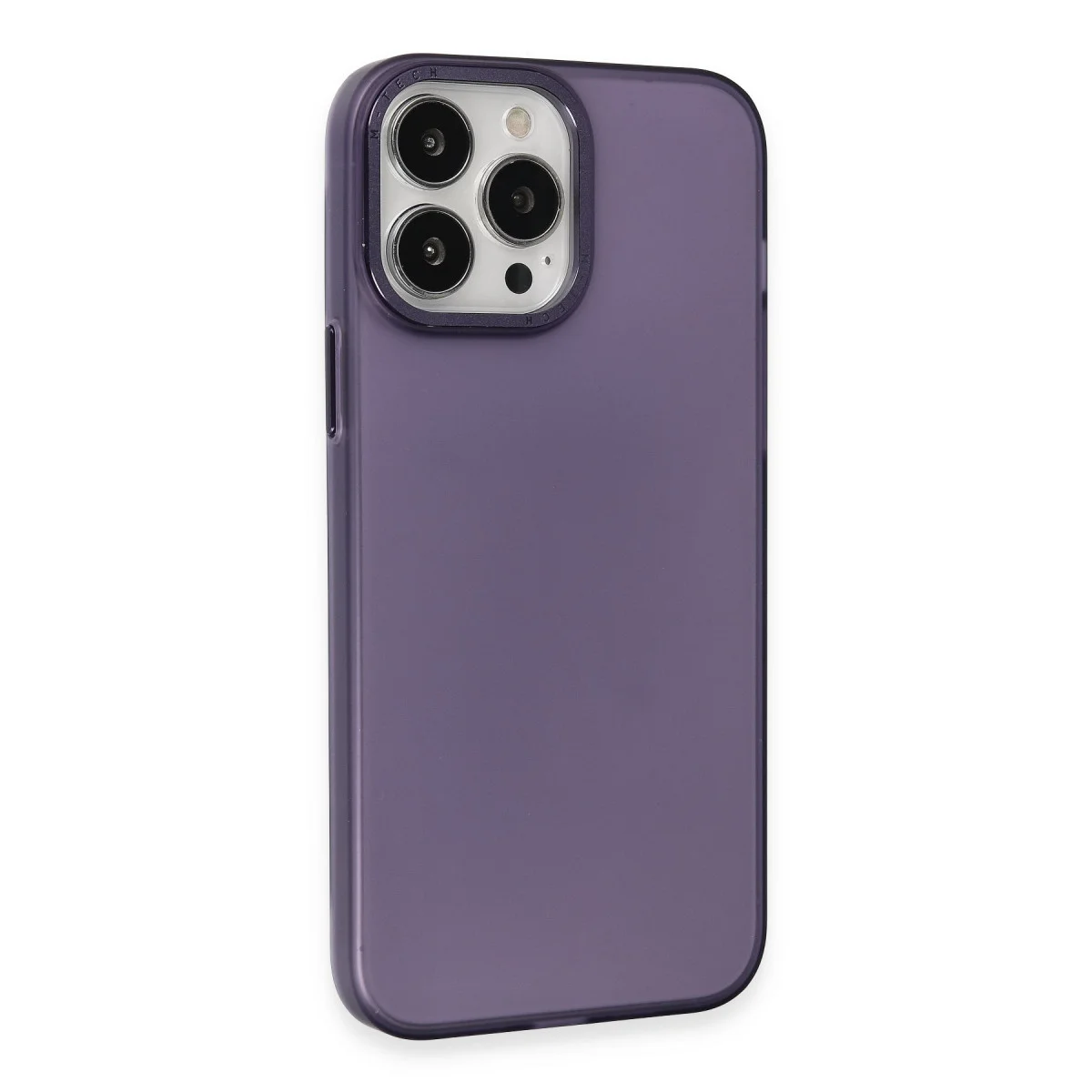 iPhone 15 Pro Kılıf Modos Metal Kapak - Derin Mor